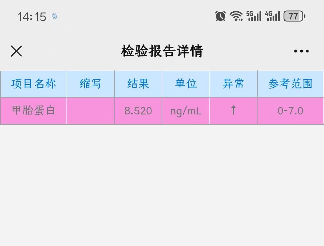 AFP level 31 days after yolk sac tumor surgery